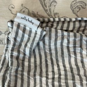 Solly Baby Wrap - Natural & Grey Stripe